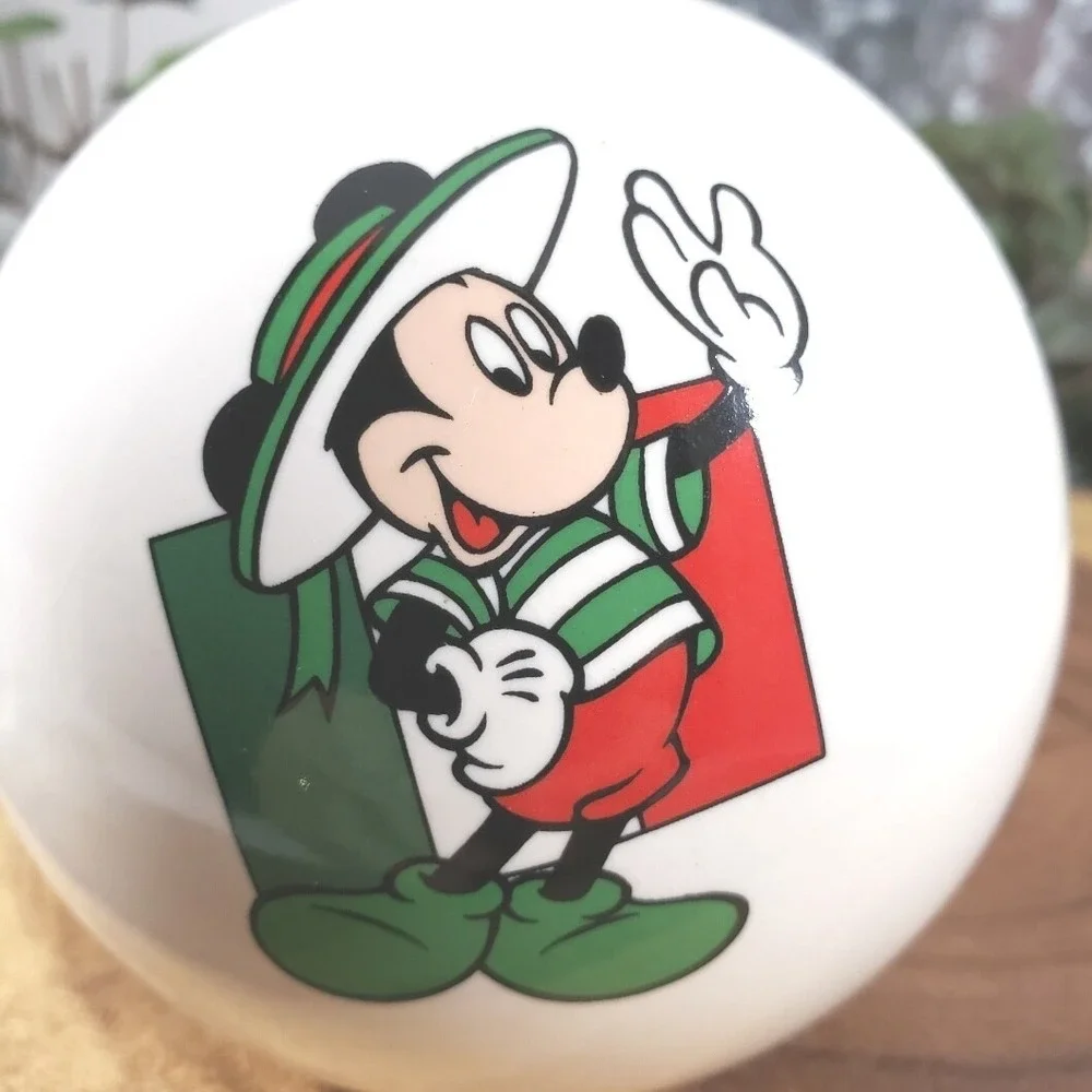 Very Rare Disneyland Paris Round Mickey Mouse Bank with Four Mickey characters